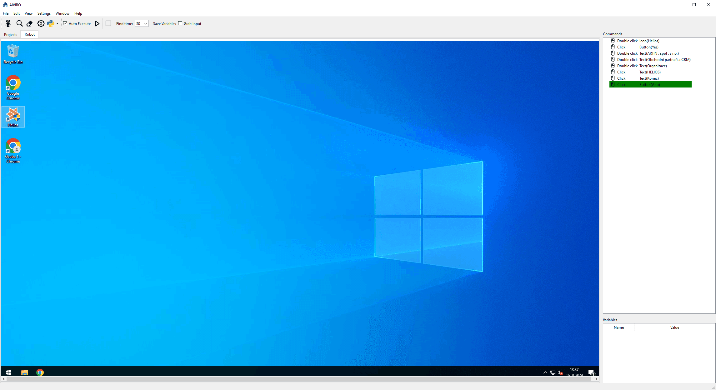 ukázka Aiviro Editor pro Windows